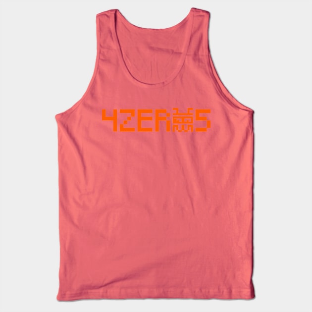 KODEFACE 4ZERO5 DOWNTOWN ORANGE INK DESIGN Tank Top by KODEFACE